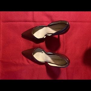 Zara Burgundy Point Heels